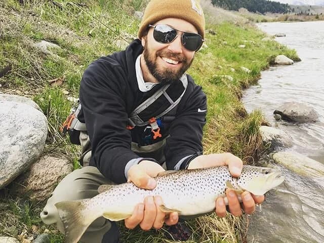 More pics from a fantastic spring on the Madison River! @tymnelson @kawhite11 @ak_white @rebeccacorinnewhite holding some great fish! #flyfishing #montana #madisonriver #comevisit #flyfishmontana