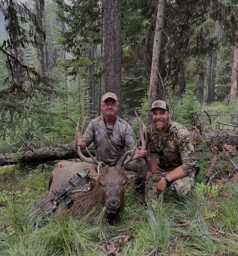 In honor of all of the goofy brown tine bulls out there, we had to post this cool bull elk taken with our great team of guides!!! #twobearoutfutters #tbollc #elkhunting #montana